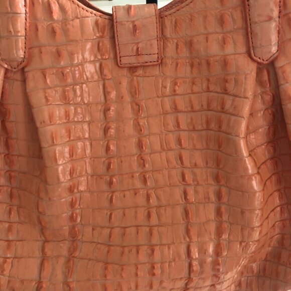 BEAUTIFUL BRAHMIN Elisa Satchel Shoulder Hobo Bag Rare Peach Color - Picture 14 of 14